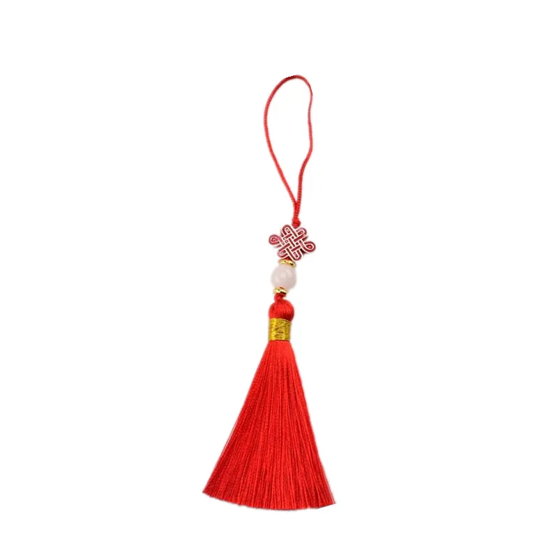 Chinese knot tassel tassel Chinese wind hand bookmark shell hanging ear accessories pendant