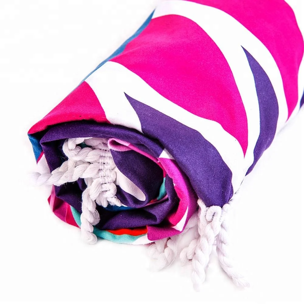 wholesale individual mandala towels custom beach towel microfiber turkish print sublim towel