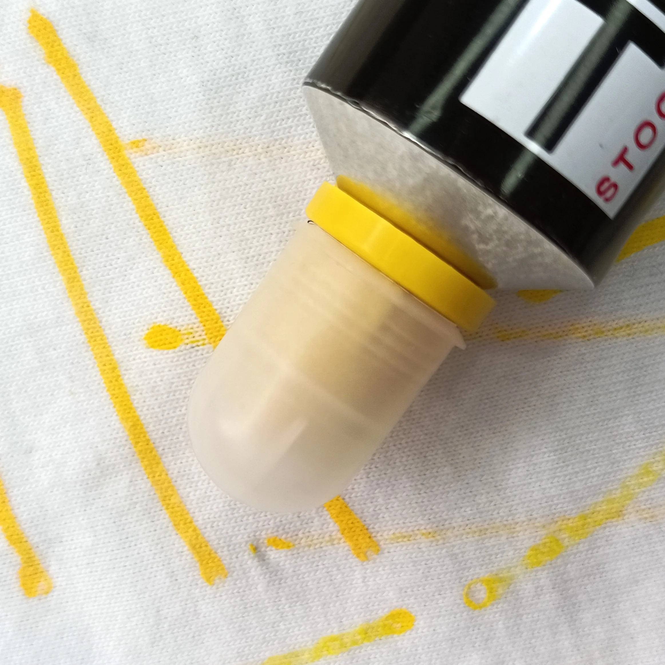 VAST SEA Wholesale Yellow 90g Permanent Toothpaste Textile Marker Pen For Fabric
