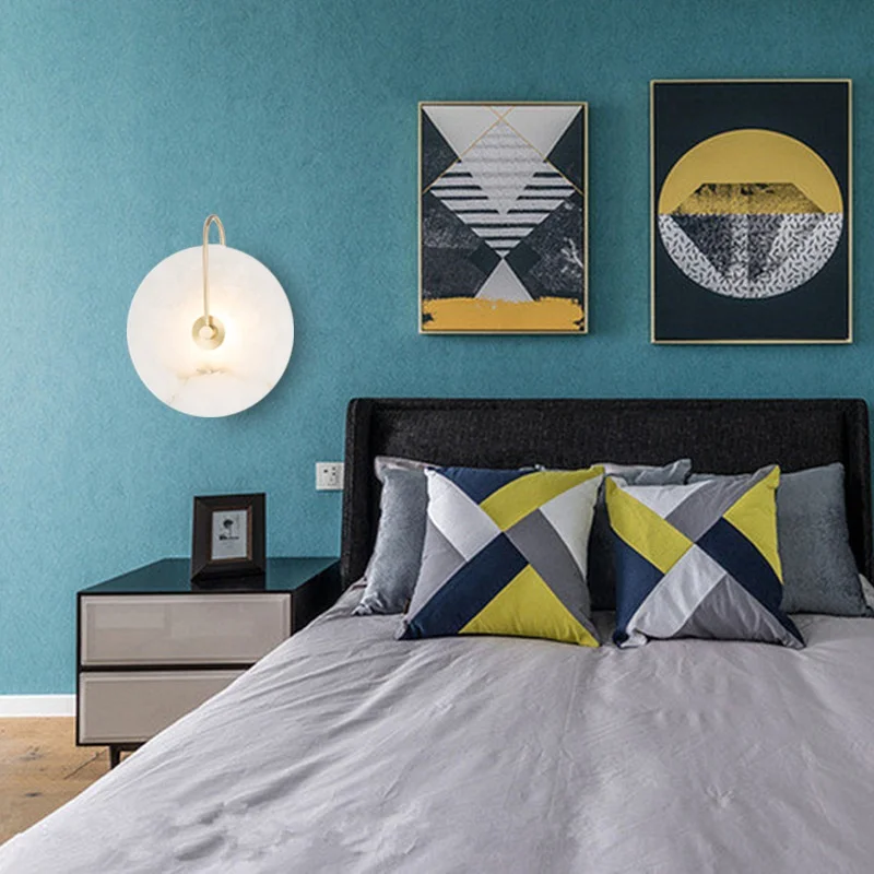 Modern Wall Lamp Led Nordic Lighting Sconces Living Bedroom Bedside Bathroom Restaurant Kitchen Decor Minimalist Round Lights