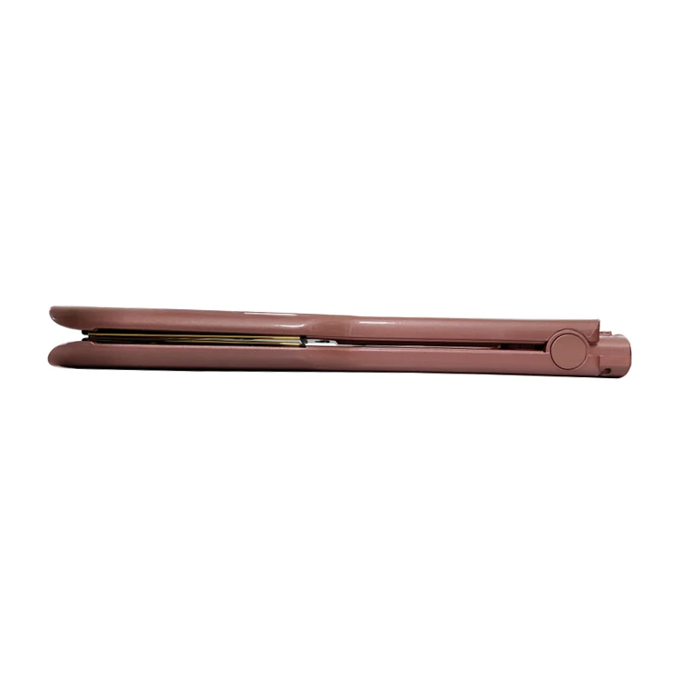 Salon Use Private Label Rose Gold Wide Flat Iron Hair Straighten Titanium Profession Customized Flat Iron with Lcd Screen