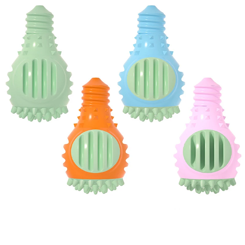 Pet toy Sound ball tpr light bulb shaped emitting ball molar bite resistant dog toy