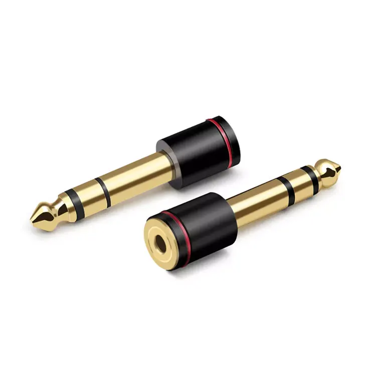 3.5mm Socket to 6.35mm 1/4 Adaptor Jack Headphone STEREO Audio Coupler