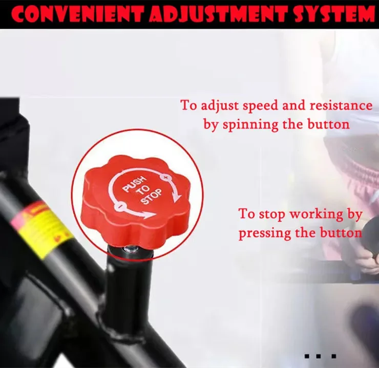 Unisex Home Use Smart Gym Spinning Bike Black Indoor Exercise Fitness Equipment with Magnetic Resistance Made of Durable Steel