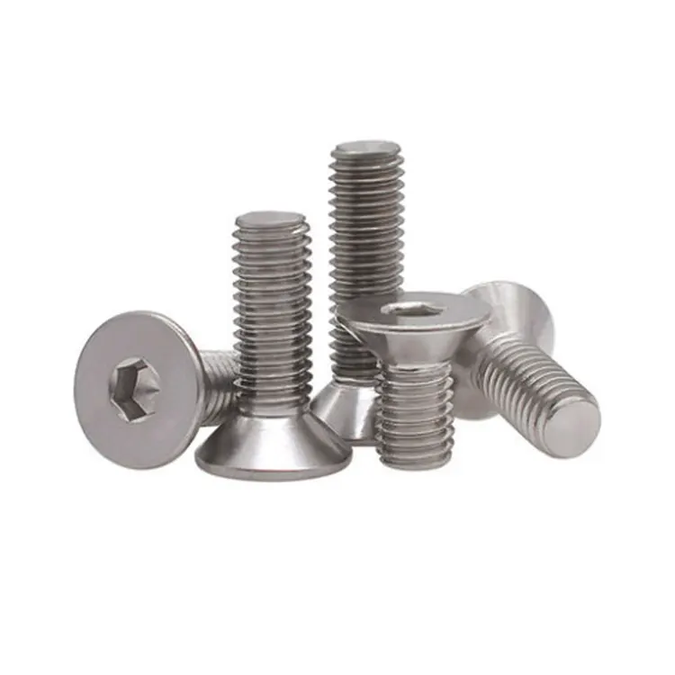Stainless Steel Flat Head Machine Screw Carbon Steel Din 7991 Csk Head Mini Screw