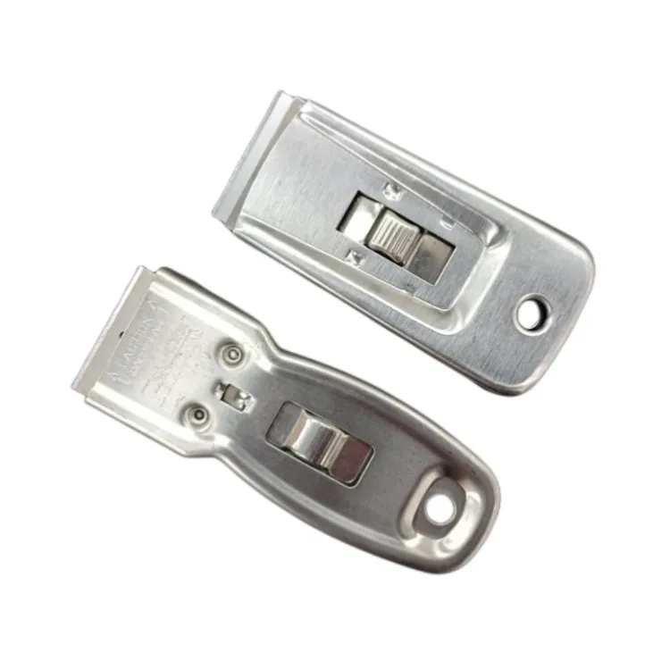 All Stainless Steel Razor Scraper Retractable Blade with 1.5 Inch Blade windows tint tools