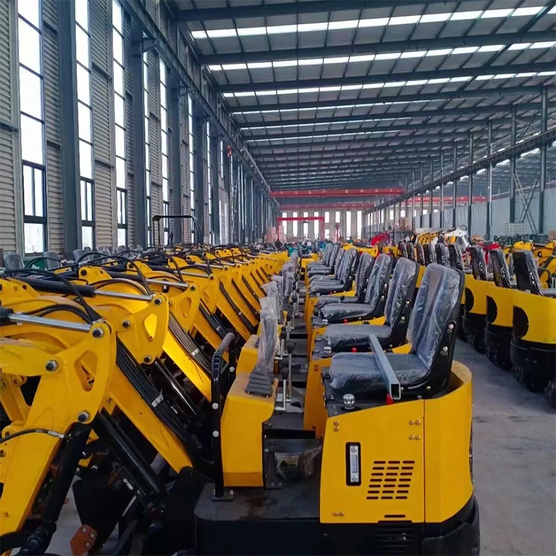 Garden Micro Digger Accessories Seats Forestry Mulcher Auger Color 1.7 Ton Mini 1Ton Excavators Prices For Rubber Tracks