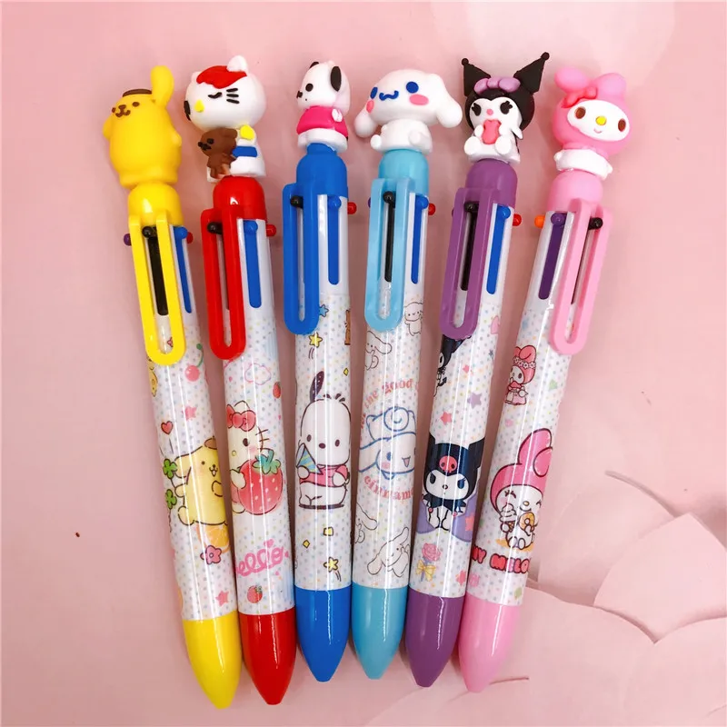 Kawaii School Stationery Kuromi pen, 6 colors KT melody ballpoint pen, Cute KT Kuromi ballpoint pen