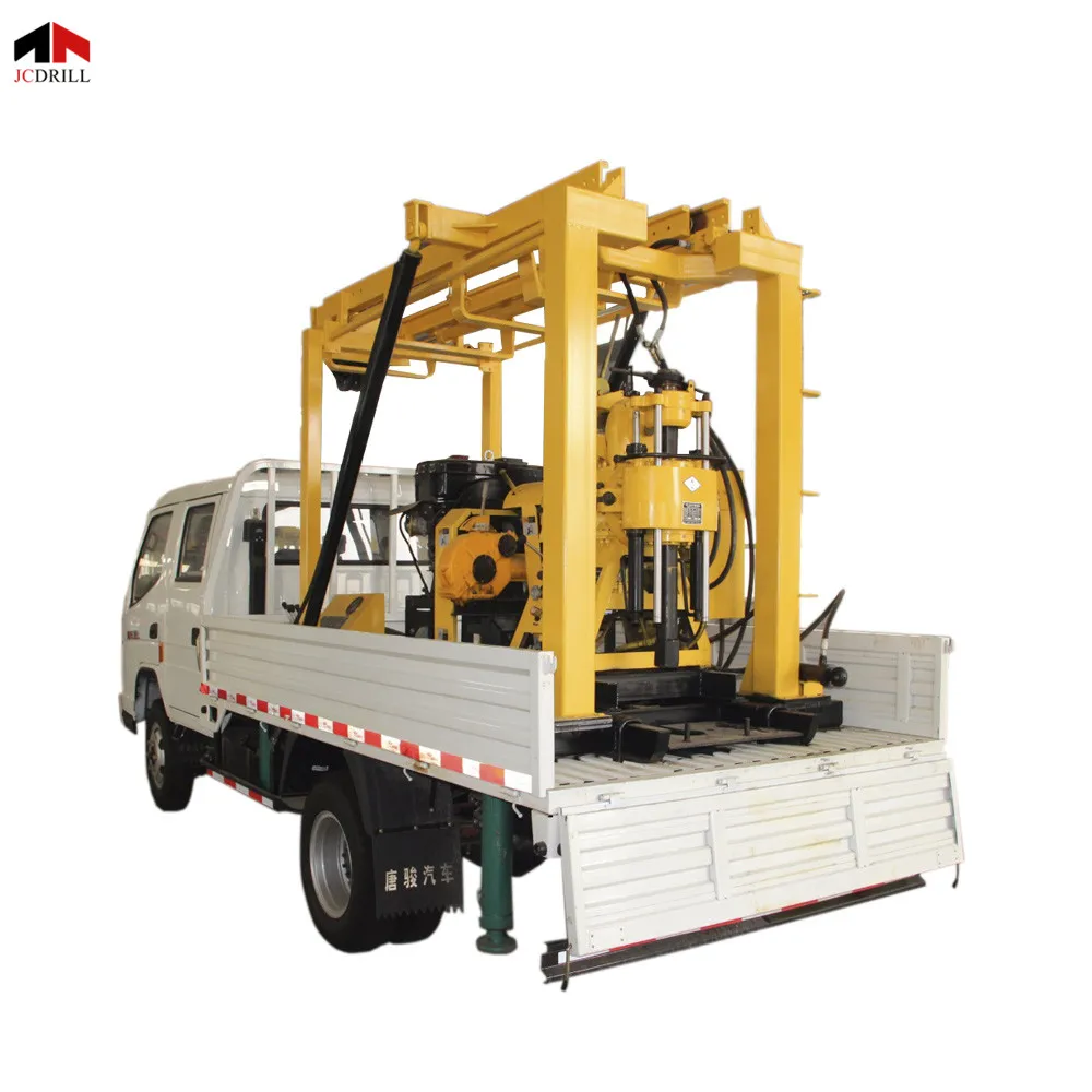 Drill Diamond Core Rotary Trailer Borehole Truck Mounted Drilling Rig 400M