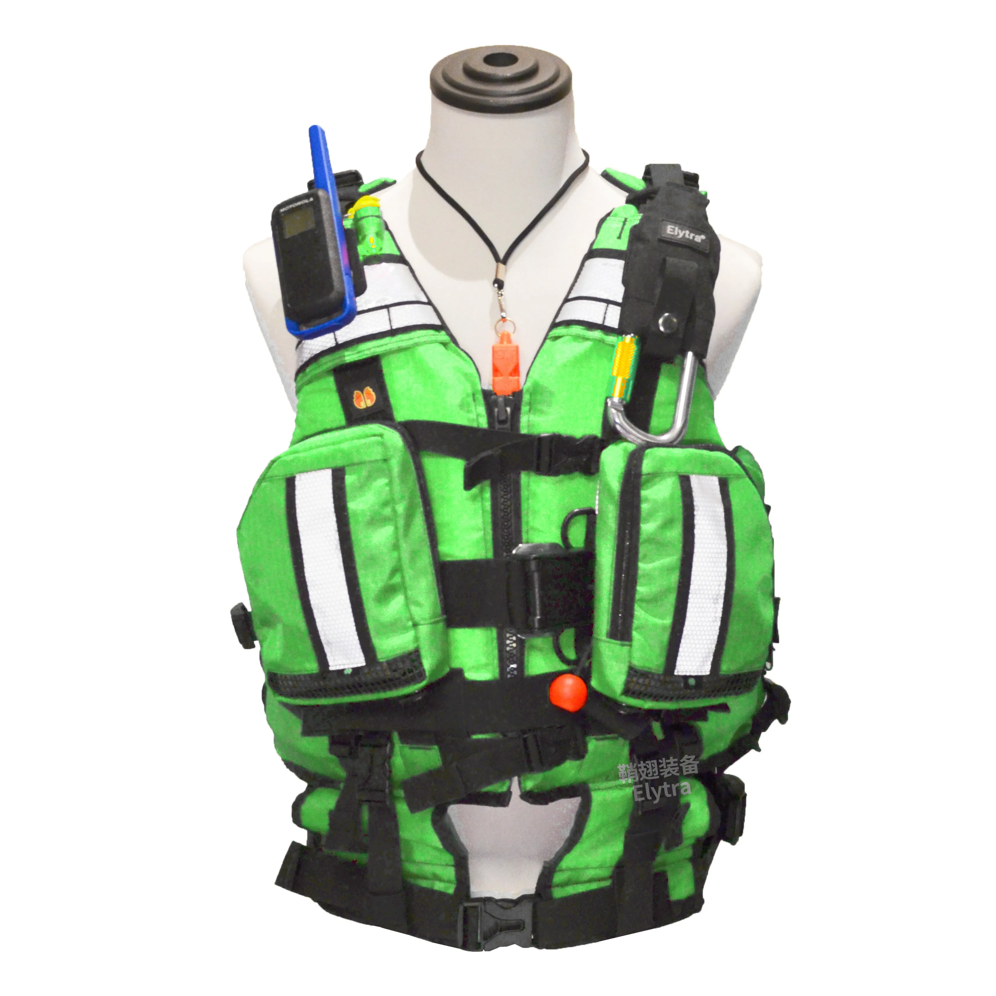 Multi-functional Swiftwater Rescue Life Jacket Kayaking Boating Surfing Supboard TYPE V PFD 150N High Buoyancy Leg Strap