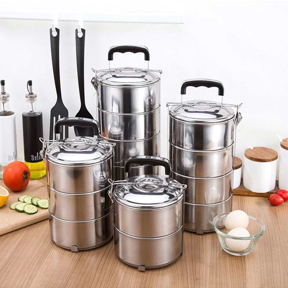 3 Layer Stainless Steel lunch box/tiffin with compartment
