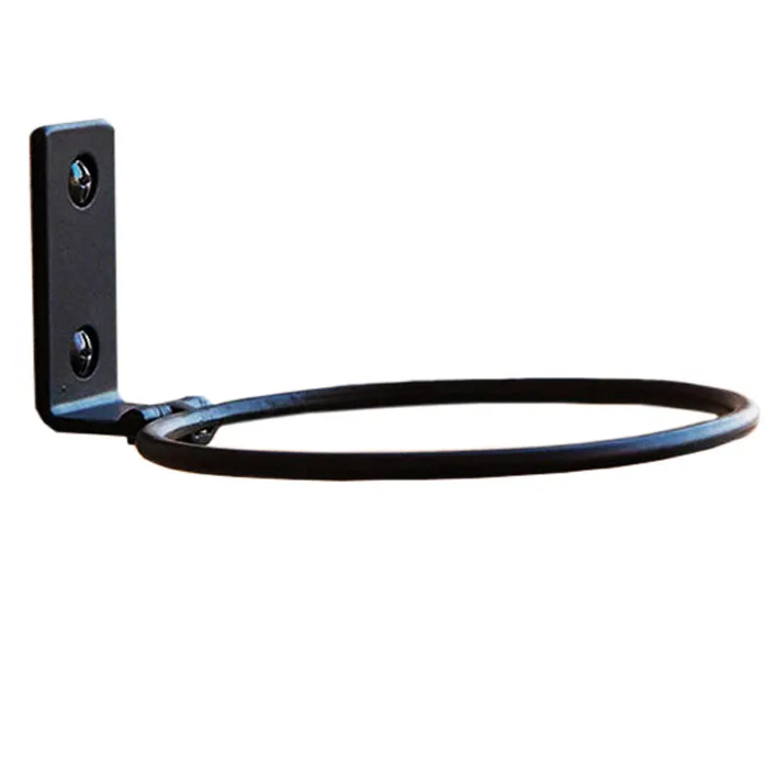 4in Flower pot plant holder black wall plant ring holder basket fence hanging balcony planter hook outdoor powder coated mounts