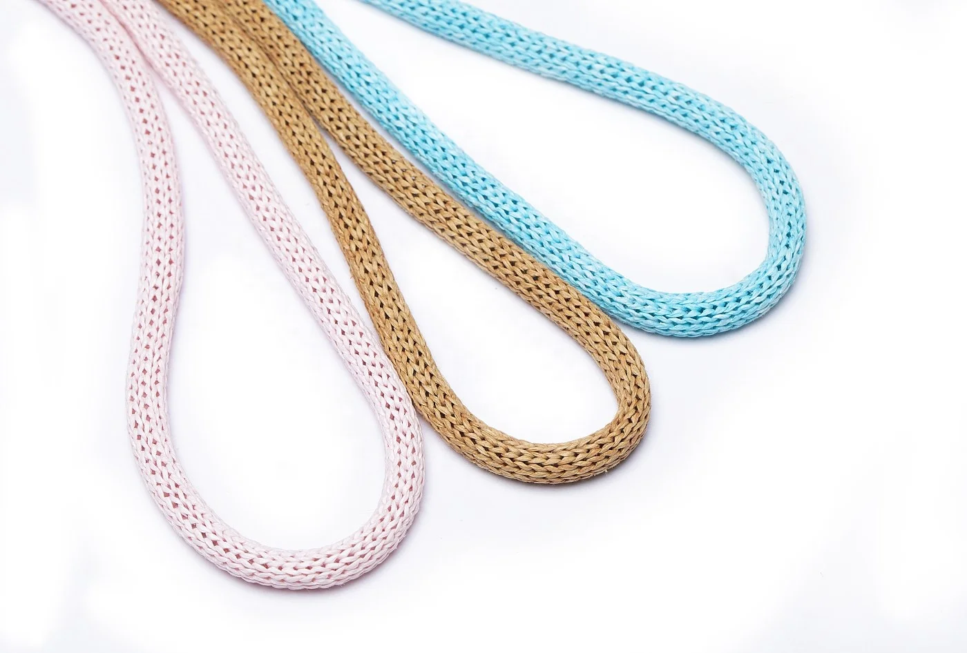 Paper Ropes 3mm 4mm 5mm 6mm 7mm Braided Knitted Crocheted Cord Paper Ropes For Kraft Paper Bag Handle