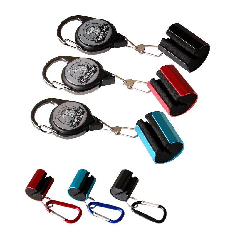 iLure Red Blue Black Rod Clamp Portable Hanging Rod Tool Clamp On Fishing Rod Holder