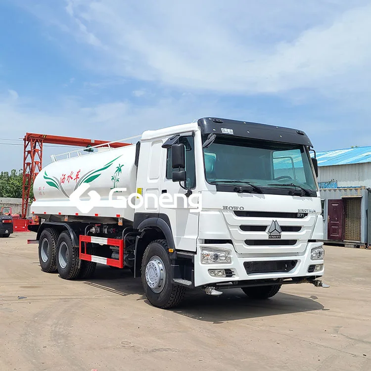 volume capacity 20m3 25m3 used sinotruk howo 6x4 water tank truck in china for sale