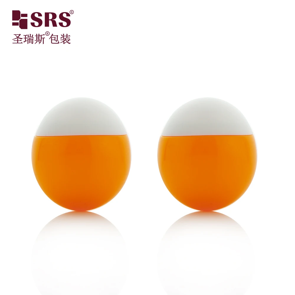 SRS Wholesale 30ml 50ml Mini Egg Shape Sunscreen BB CC Cream Squeeze Custom Color Plastic Bottle