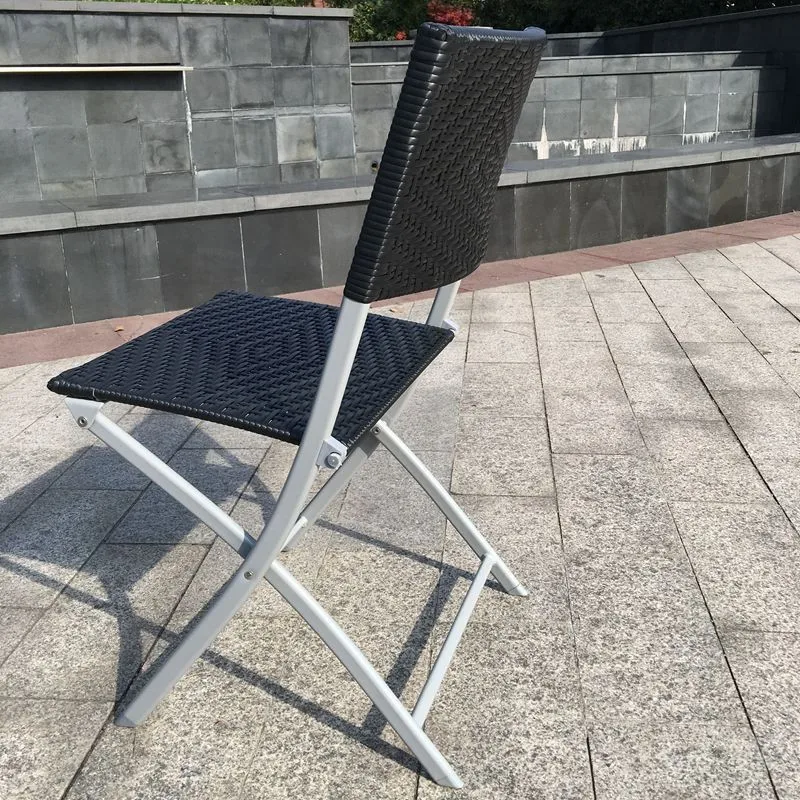 modern luxury natural patio furniture outdoor folding rattan chair and table set