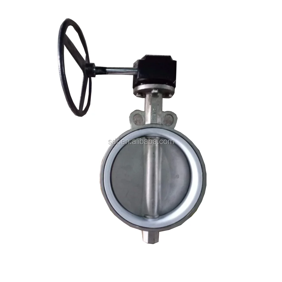 
PN10 PN16 Ptfe butterfly valve stainless steel 304 handle clamp butterfly valve Stainless steel butterfly valve 