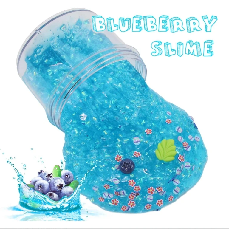 Jelly Crunchy 2 Pack- Soft Clear Slime Touch Perfect ASMR Stretchy Crystal Slime for Kids Boba Slime Party Favor