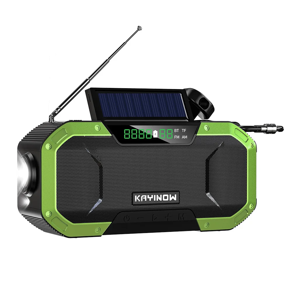 Portable power generator radio Outdoor multifunctional emergency Solar radio  speaker travel waterproof radio