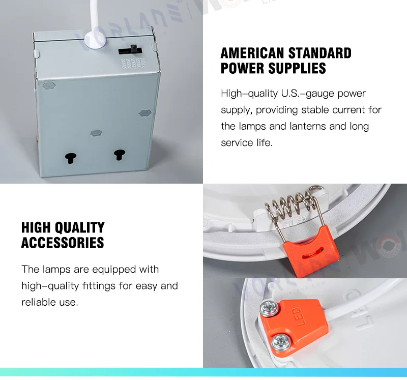 Bedroom 4inch 6inch 8inch frameless dimmable 5cct 3cct led pot light slim ETL panel light commercial