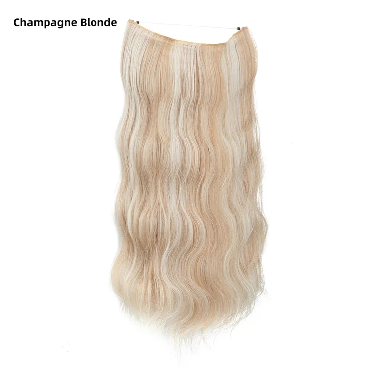 18inch 22 inch Synthetic Wavy Clip in Hair Extension Clips Hair Extension Heat Resistant Fiber 4 Clips one Piece 12 Colors