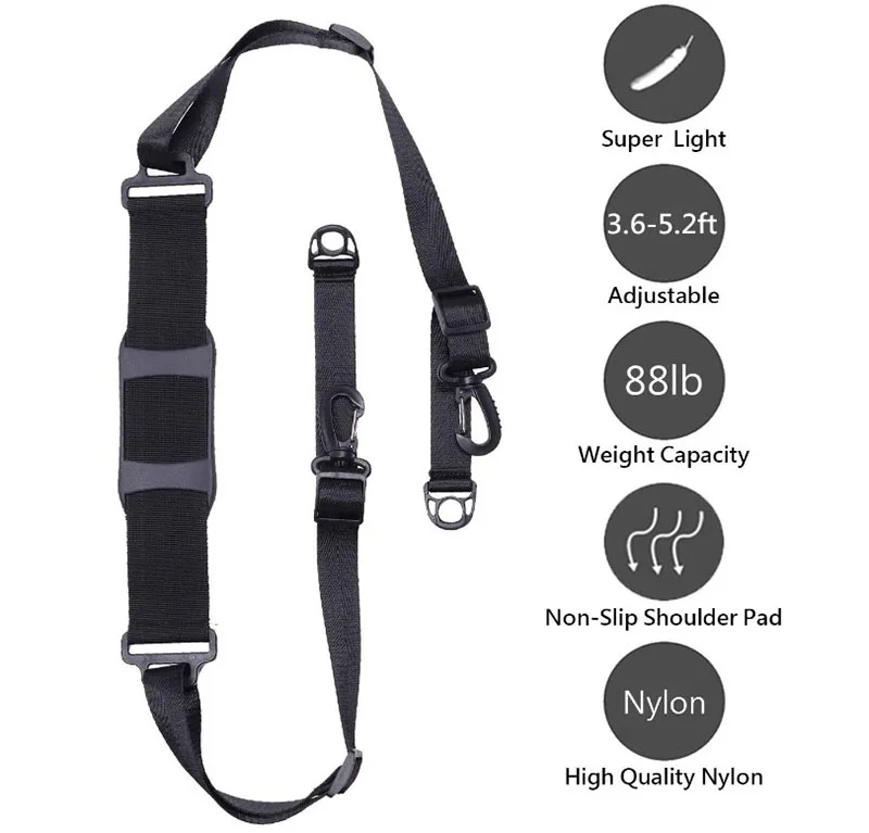 Heavy Duty Nylon Dog Leash 6ft,Reflective Dog Leash With Two Handles Long pull short pull double combination