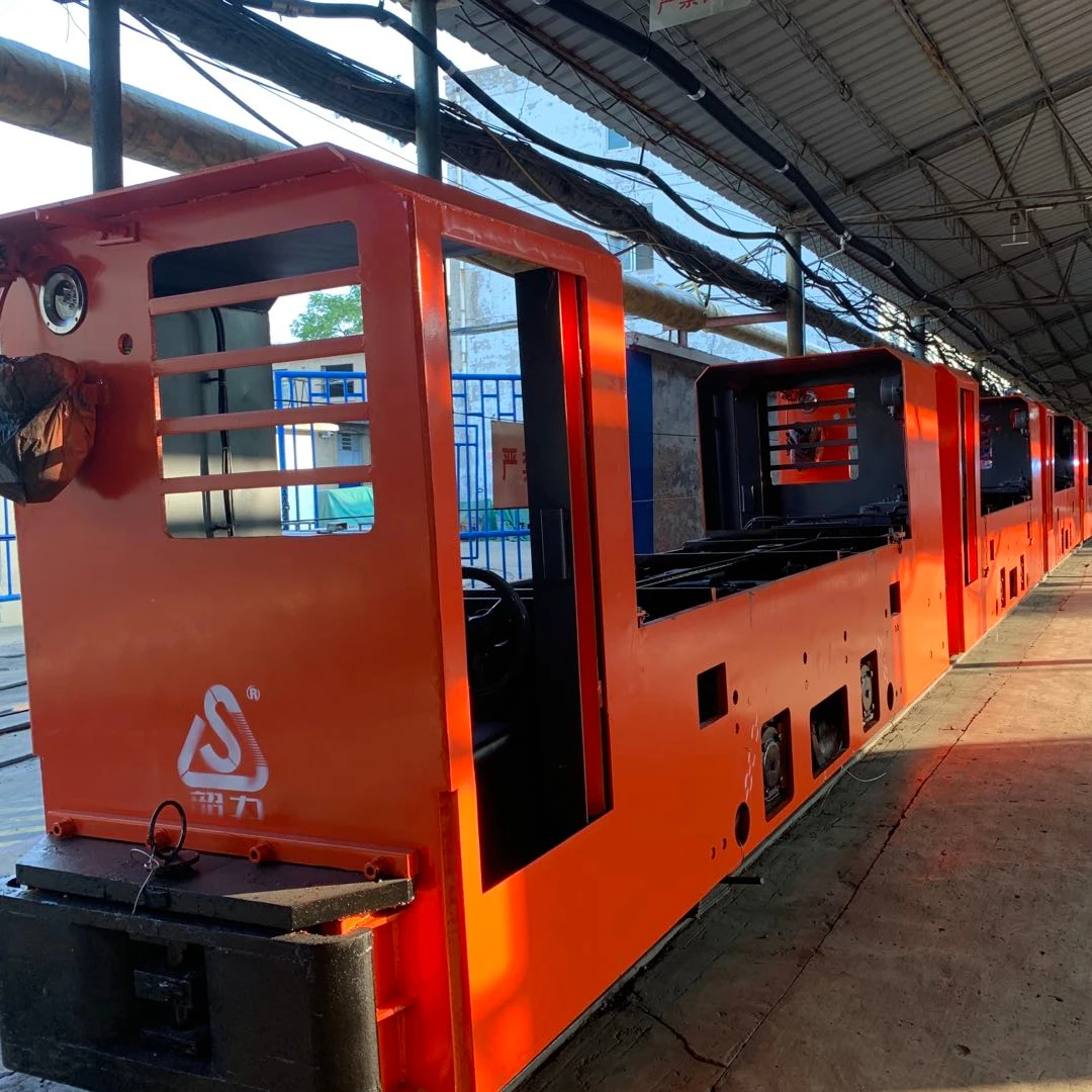 12 Tonne Underground Explosion-proof Tracting Mining Battery Electric Pulling Locomotive  Electric Train  Mining Machine