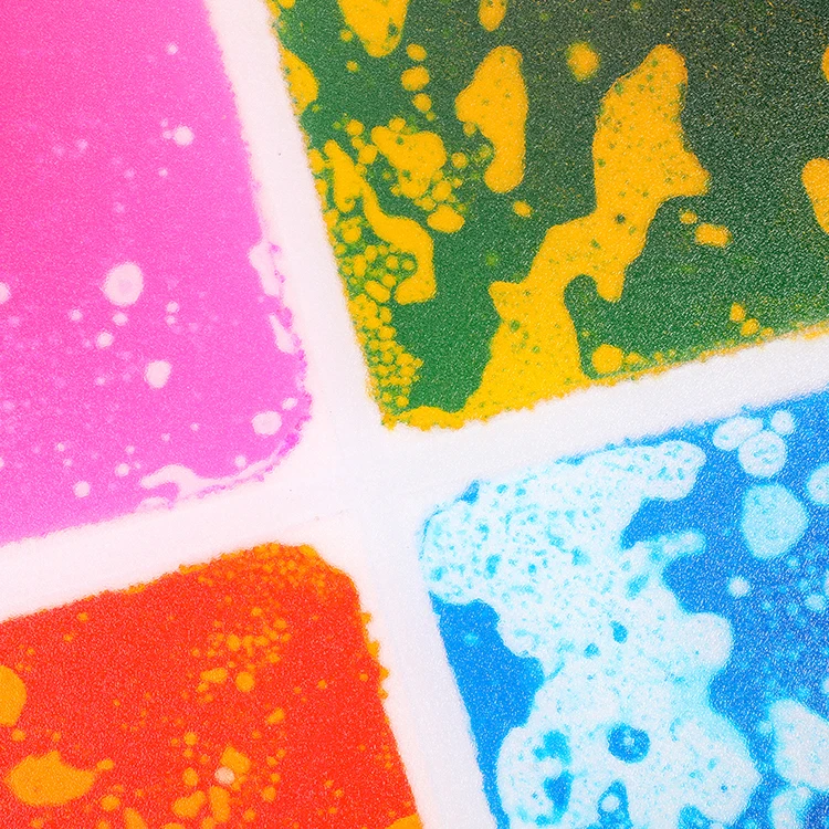 Anti Slip PVC Tile  Autistic Children Kindergarten Educational Liquid Flowing Toy Interactive Liquid Rubber Floor With 4 Colors