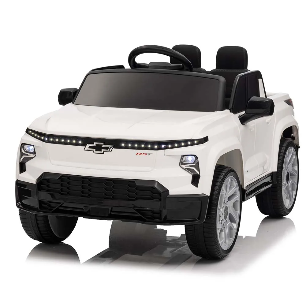 Chevrolet Silverado EV RST Licensed 12V Ride On Truck Electric Four Wheeler For Kids With 2.4G Remote Control