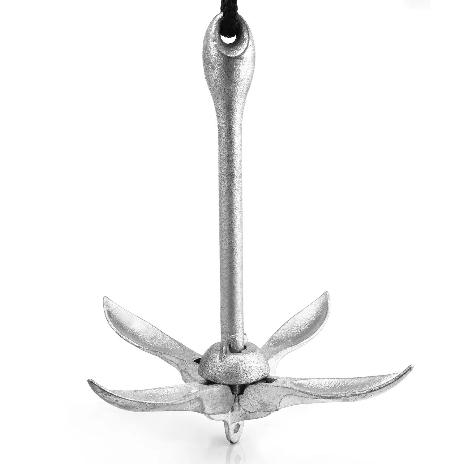 HANSE MARINE Boat Anchor Hot-dip Galvanized Type A Folding Grapnel Anchor 0.7~15 KG for Boat Yacht