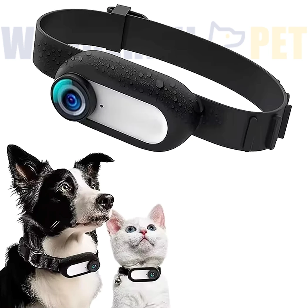 New Design 1080p Wireless Cat Collar Camera Pet Travel Camera Pet Mini Collar With Remote Monitoring Cat Dog Accessories