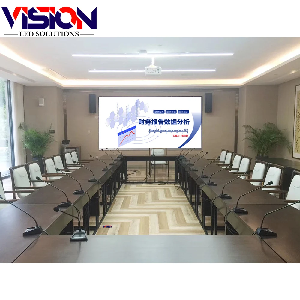 4k ultra-thin lifting folding indoor intelligent LED display mobile LED display on all-in-one conference TV wall