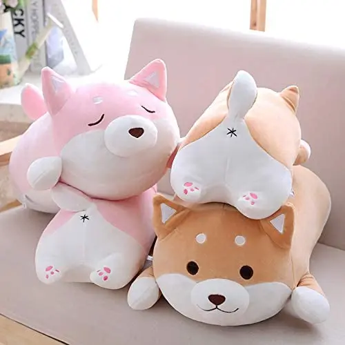 Cheap High Quality Plush Corgi Dog Stuffed Animals Toys Butt Shaped Plush Throw Pillows Plush Toys