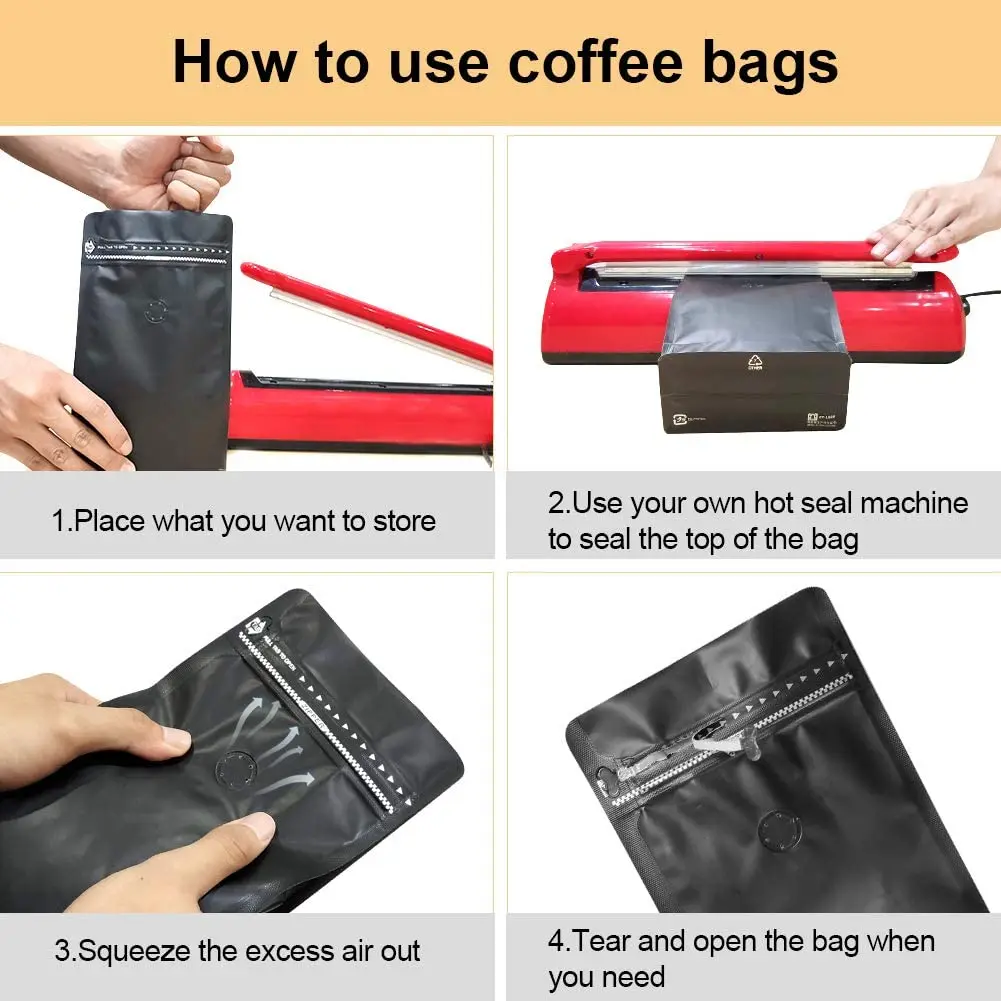 Оптовая продажа Bolsa De Cafe 100 г 250 12 унций пластиковые пакеты для кофе с плоским дном индивидуальным принтом логотипа упаковка клапаном и молнией