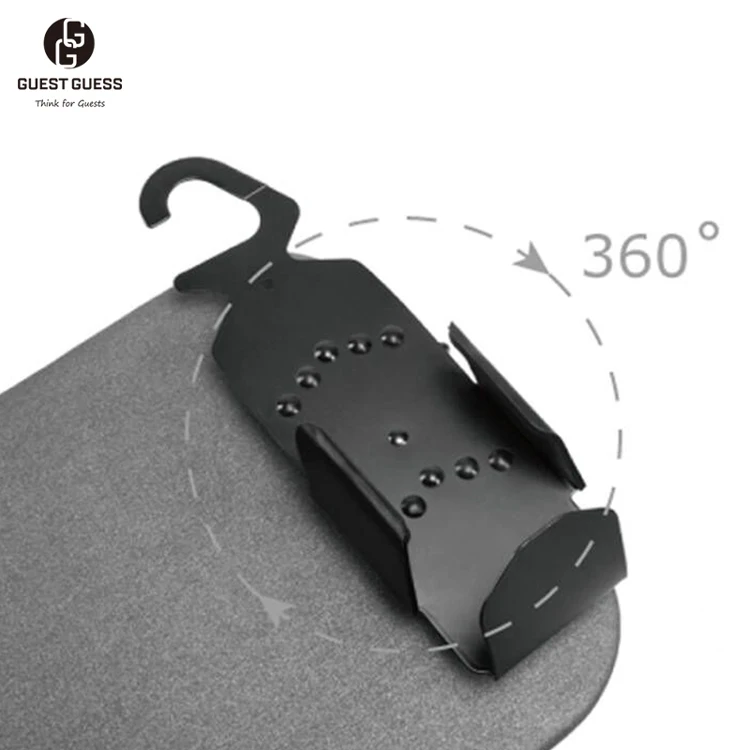 Professional Customized Patented Design Stylish Black Grey Color 360 Degree Rotatable Organizer Hotel Ironing Board