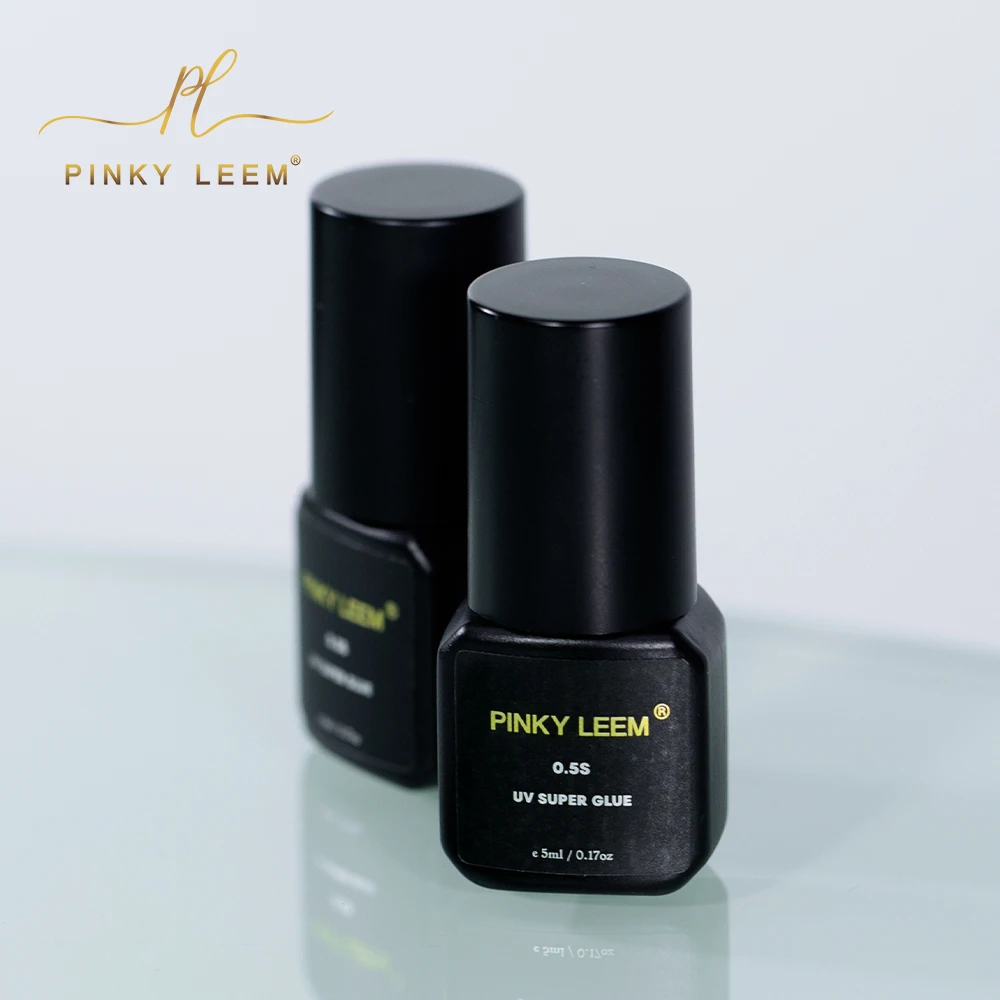 Pinky Leem New UV LED Light Lash Glue Fast Drying 0.5 Sec Long-Lasting Uv Glue For Eyelashes 0,5 Seconds