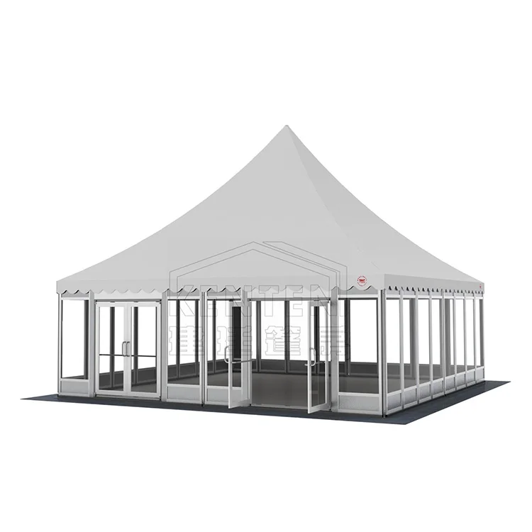 KENTEN factory custom aluminium alloy trade show 10m x 10m 20x20 pagoda tent 12m x 12m