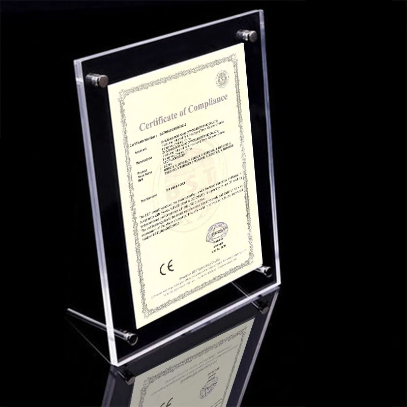 GOURM acrylic A4  sign holder custom design Plexiglass acrylic storage display box