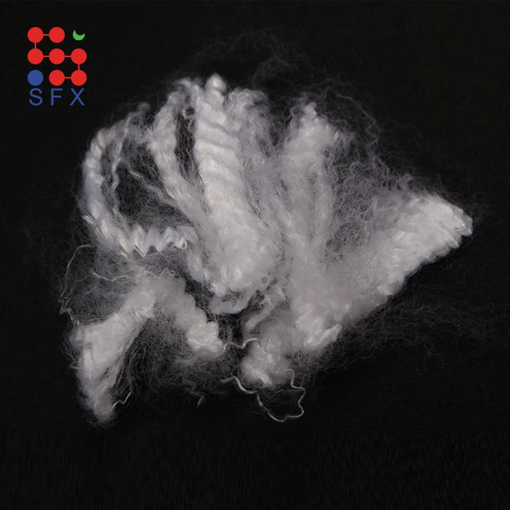Light Resistant Siliconized Bales Bulk Dacron Premium Fill SFX Polyester Staple Fiber