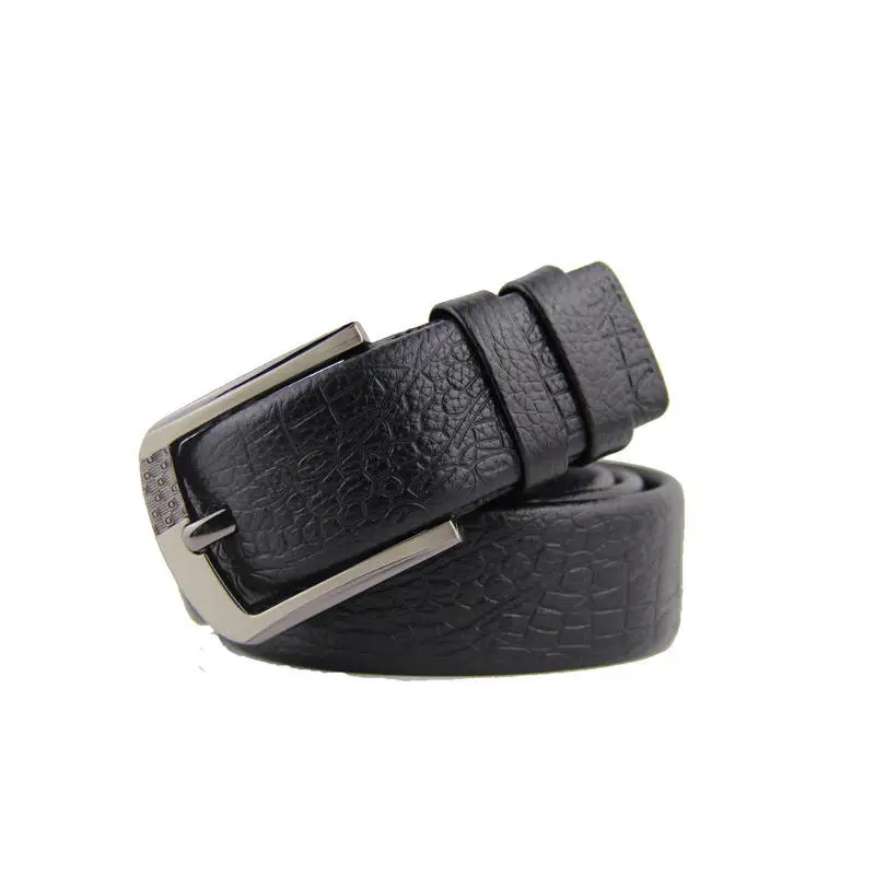 Whole Cowhide Cut Belt Alligator Belt Pin Buckle Belt Drawing To Sample Custom Wholesale