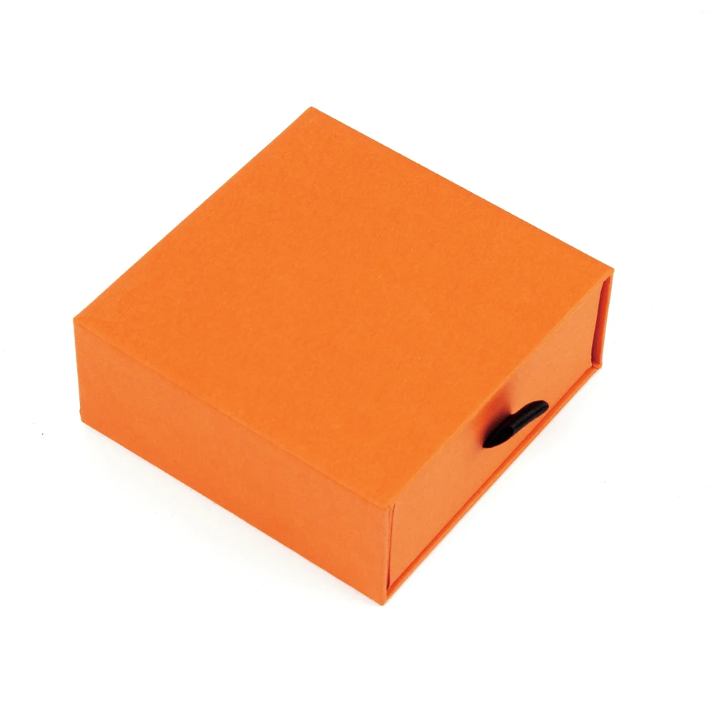 Ready Red Orange Yellow Colorful Rigid Cardboard Slide Out Drawer Jewelry Packaging Box