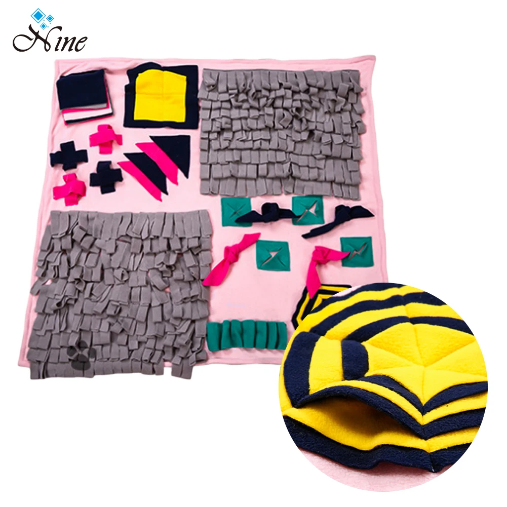 
Removable and washable pet sniffing pad mat playing mat blanket dog training blanket pad pet foraging feed mat 