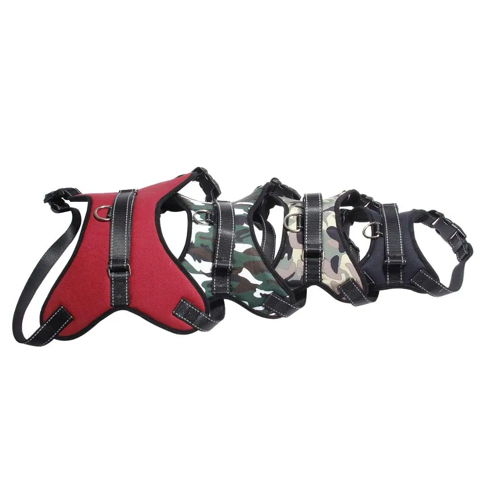 Large and medium-sized dog explosion-proof punch snare traction rope saddle pet chest and back strap Arnes Perro