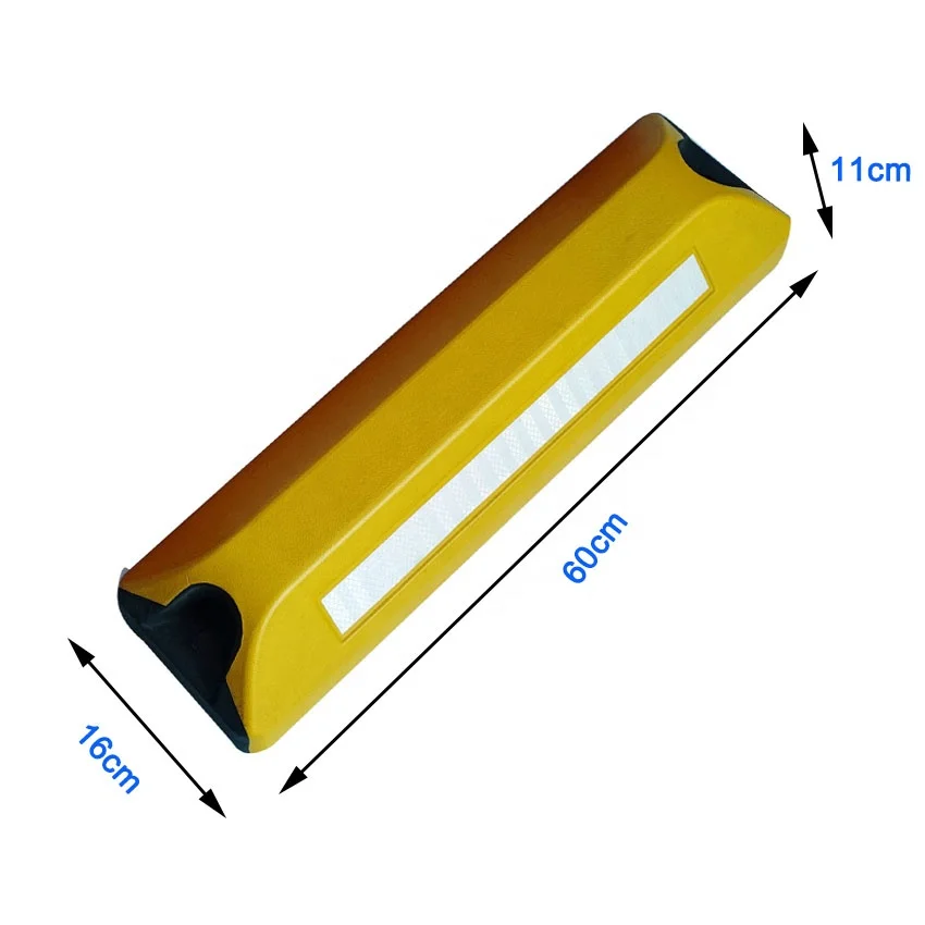 600*160*100mm heavy duty parking stopper for garage,rubber wheel stopper for parking wheelstopper rubber wheel stop