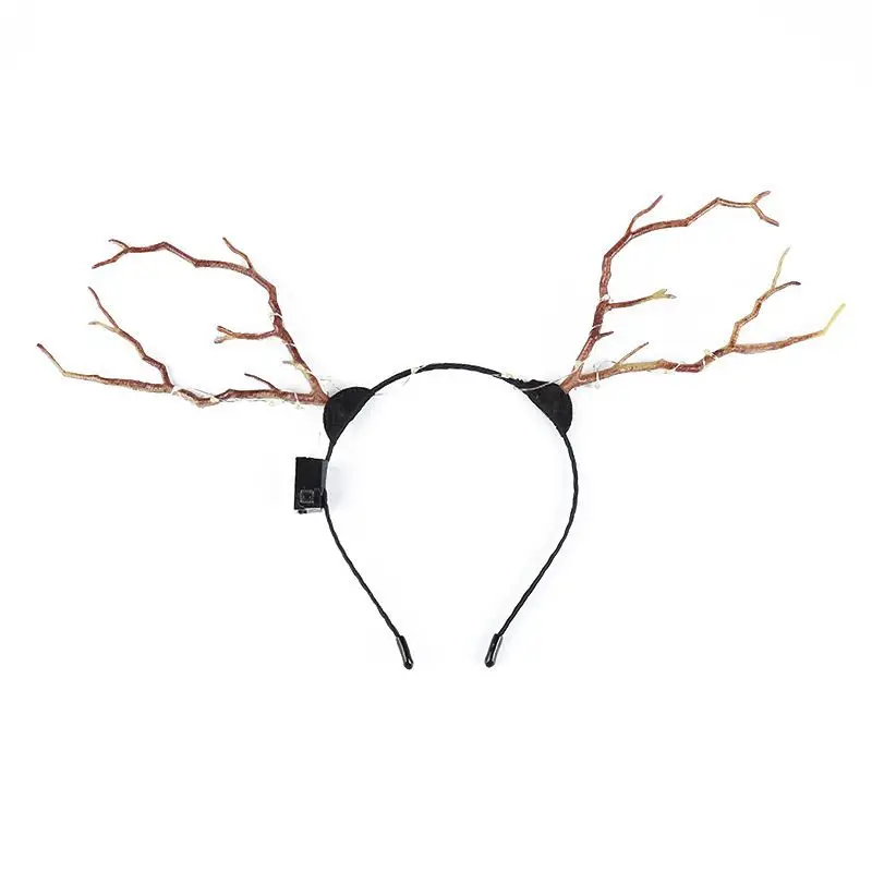 New luminous antler hair band Sen series lovely fairy hair accessories summer fairy hair band night market scenic spot hot whole