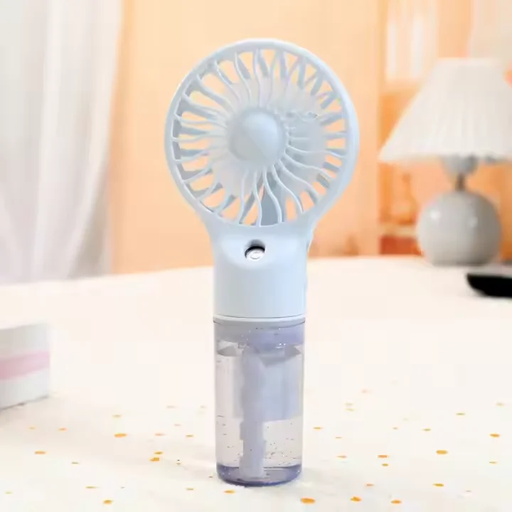 Handheld Spray Fan Mini USB Rechargeable Portable Humidifier Mist Cooler Cooling Spray Humidifier Fan for Home/Office