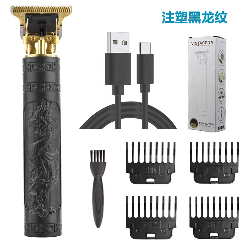 Vintage T9 Charger Electric Cordless Hair Cutting Machine Professional for Men Clipper Hair Trimmer