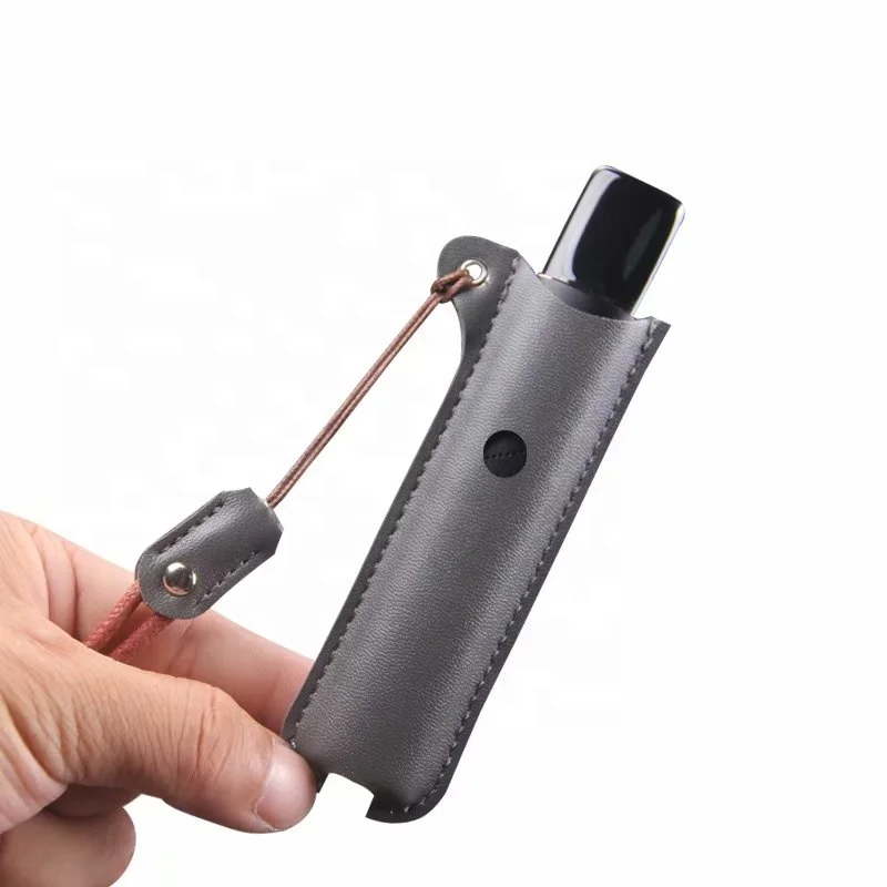 
Custom Trendy Style Leather PU Combo Pouch Case Luxury Leather Electronic Cigarette Holder for vvild v1 Electronic Cigare 
