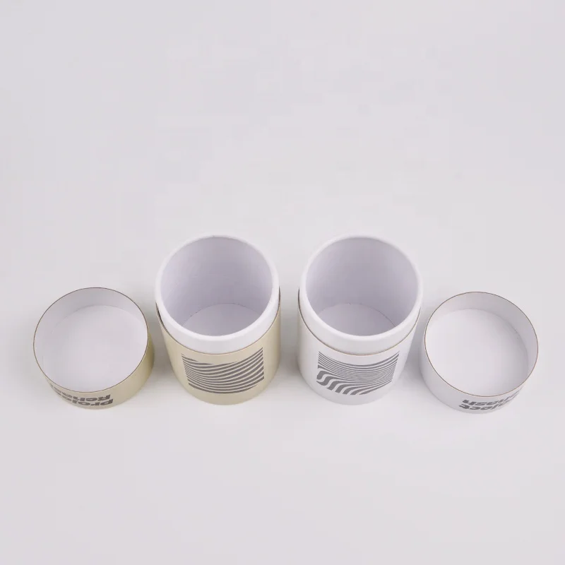 Hot sale recyclable glass jar box paper tube candle cylinder cardboard box strong packaging tube